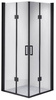 Kabina prysznicowa kwadratowa 80x80 cm Czarna 23181733