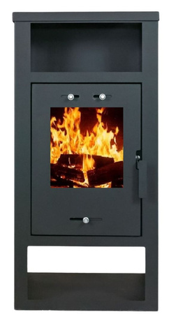 Piec wolnostojący stalowy 7,5kW na drewno (średnica wylotu spalin: 150mm) - spełnia anty-smogowy EkoProjekt 65882977