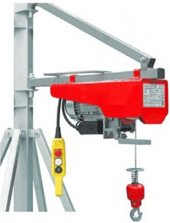 Wciągarka 200kg/30m elektryczna linowa budowlana - do wyboru ramię, maszt, podpory, uchwyt rusztowania 08179931