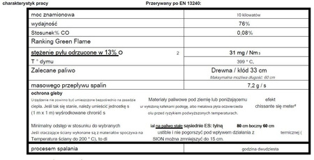 Piec wolnostojący 10kW Fifty (średnica wylotu spalin: 150mm, kolor: antracyt) - spełnia anty-smogowy EkoProjekt 86854960