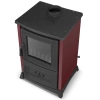 Piec kominek koza żeliwny z płytą grzewczą fajerką bordowy 6,5-8,5kW na drewno (średnica wylotu spalin: 130mm) - spełnia anty-smogowy EkoProjekt 99683063