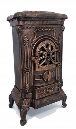 Piec żeliwny koza 9-11kW na drewno (kolor: złoty) 57680086