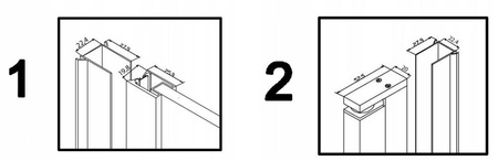 Kabina prysznicowa 80x80 szkło 6mm kwadrat czarna 23178255