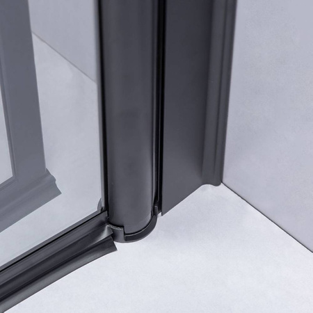 Kabina prysznicowa kwadratowa 80x80 cm Czarna 23181733