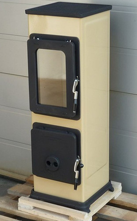 Piec wolnostojący 2,5-7,5kW na drewno i węgiel - do wyboru: kolory pieca (spaliny: tył) - spełnia anty-smogowy EkoProjekt 88869078