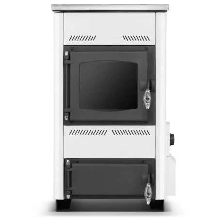 Kuchnia węglowa kocioł piec CO z płaszczem wodnym 10-12kW (kolor: biały, średnica wylotu spalin: 118 mm) - spełnia anty-smogowy EkoProjekt 99682647