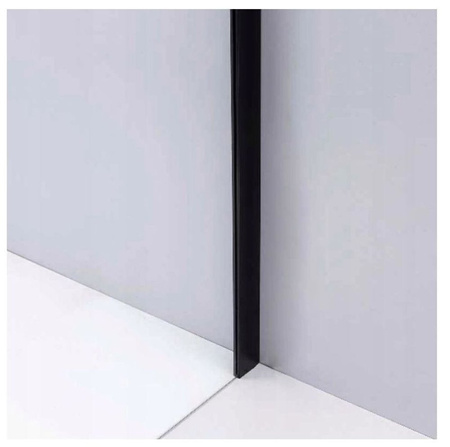 Kabina prysznicowa czarna 100x80 szkło 8mm 23178201