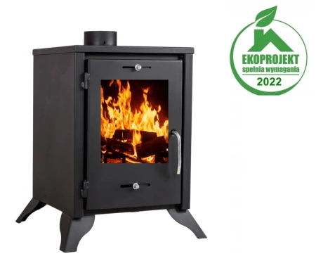 Piec wolnostojący stalowy 6,8kW na drewno (średnica wylotu spalin: 120mm) - spełnia anty-smogowy EkoProjekt 65882973