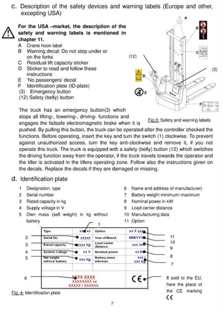 Wózek paletowy elektryczny GermanTech (udźwig: 1000 kg, długość wideł: 1150 mm, wysokość podnoszenia: 2900 mm) 99746694