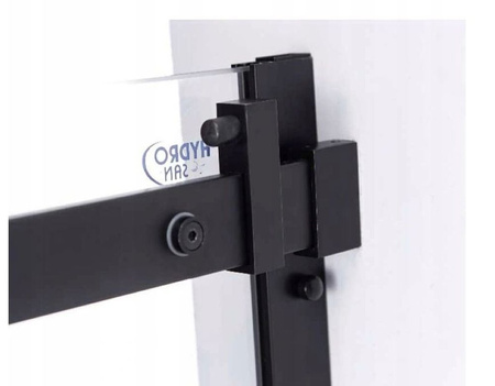 Kabina prysznicowa 100x90 szkło 8mm czarna 23178249