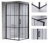 Kabina prysznicowa 80x80 szkło 6mm kwadrat czarna 23178255