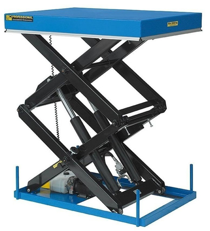 Podnośnik, podest nożycowy (udźwig: 1000 kg, wymiary platformy: 3000x800 mm, wysokość podnoszenia min/max: 300-1500 mm, moc: 1,5kW) 01876618