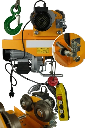 Wciągarka 500/990kg - 22 metry z wózkiem 230V, sterowanie 8m, wózek od 60mm do 160mm 28879970