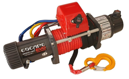 Wyciągarka Escape EVO 12000 lbs [5443 kg] Dual Speed z liną syntetyczną 12V (lina: 10 mm czerwona dyneema 28m 10400kg +hak) 81877732