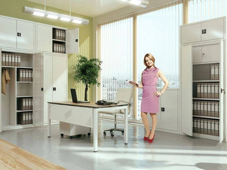 Solidna szafa metalowa wymagania RODO!, kolor: RAL7035 (jasnoszary) (wymiary: 1990x800x435 mm) 09276455