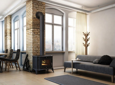 Piec wolnostojący koza 10kW K9 ASDP z wylotem spalin fi 150 - spełnia anty-smogowy EkoProjekt 30041479