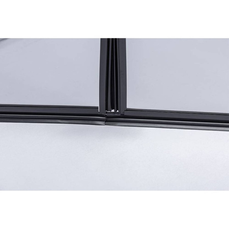 Kabina prysznicowa kwadratowa 80x80 cm Czarna 23181733