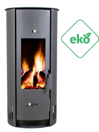 Piec wolnostojący stalowy 6-10kW na drewno (średnica wylotu spalin: 120mm) - spełnia anty-smogowy EkoProjekt 65882974