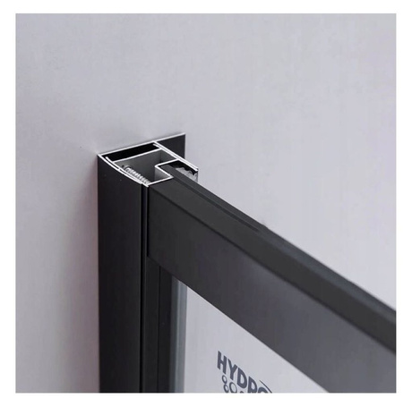 Kabina prysznicowa 120x80 czarna szkło 6mm 23178245