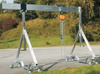 Suwnica bramowa aluminiowa z kołami + specjalne zblocze i wyciągarka ręczna (udźwig suwnicy/wyciągarki: 750/500 kg, szerokość: 6,23m, wysokość: 3,885m, wys. dla pracy wciągarki: 2,23-3,50 m) 99946403