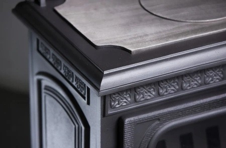 Piec piecyk koza żeliwny 12,8kW z płytą grzewczą (kolor: czarny) spełnia anty-smogowy EkoProjekt 04480186