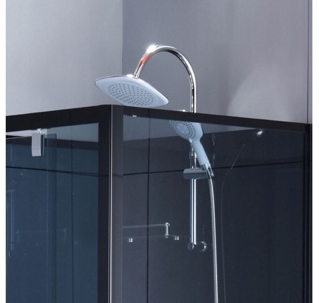 Kabina prysznicowa narożna 90x90 niski czarna brodzik 23178257