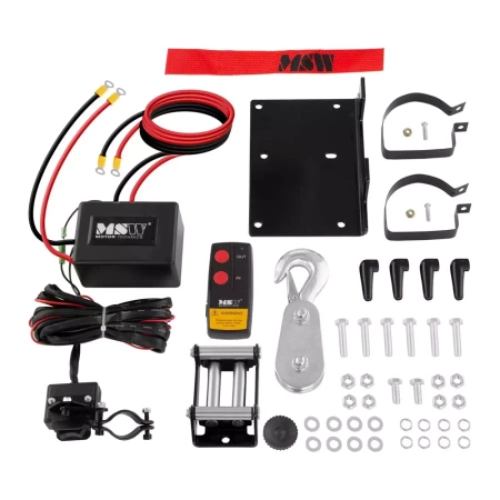 Wyciągarka linowa - 2000lbs - 907kg - 2 piloty - 15m 45680778