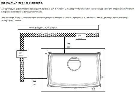 Piec wolnostojący 12kW Sedan L (kolor: antracyt) - spełnia anty-smogowy EkoProjekt 86829187 Piec pod zamówienie.