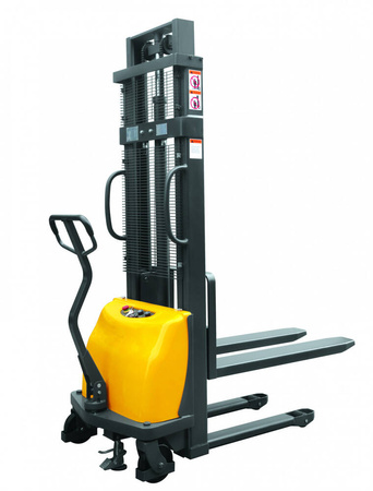 Wózek podnośnikowy elektryczny sztaplarka GermanTech (udźwig: 1000 kg, długość wideł: 1150 mm, wysokość podnoszenia: 90-1600 mm) 99782246