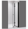 Drzwi prysznicowe 110 cm składane Ścianka black 23179595