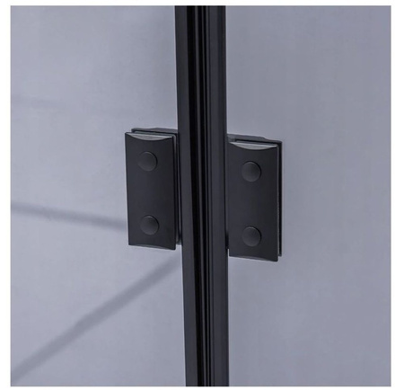 Kabina prysznicowa 90x90 szkło 6mm czarna 23178185