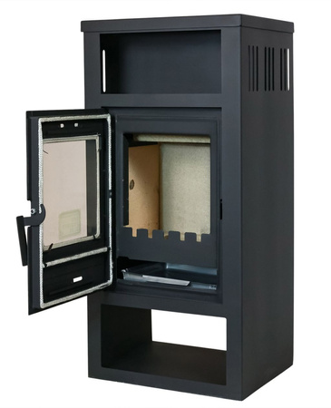 Piec wolnostojący stalowy 7,5kW na drewno (średnica wylotu spalin: 150mm) - spełnia anty-smogowy EkoProjekt 65882977