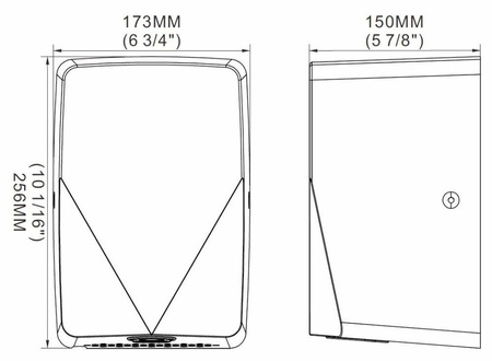 SZANI Cicha 70db automatyczna suszarka do rąk bezdotykowa - stal nierdzewna szczotkowana 44578405