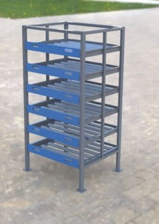 Regał rolkowy 6-półkowy odkładczy 16083238