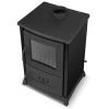 Piec kominek koza żeliwny z płytą grzewczą fajerką czarny 6,5-8,5kW na drewno (średnica wylotu spalin: 130mm) - spełnia anty-smogowy EkoProjekt 99683063