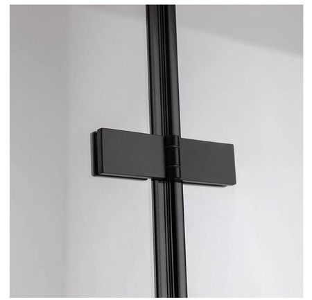 Drzwi prysznicowe 110 cm składane Ścianka black 23179595