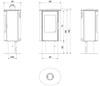 Piec wolnostojący koza 8kW KOZA AB GLASS (czarny) - spełnia anty-smogowy EkoProjekt 30071237