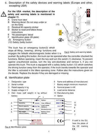 Wózek paletowy elektryczny GermanTech (udźwig: 1000 kg, długość wideł: 1150 mm, wysokość podnoszenia: 3500 mm) 99746695