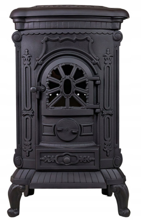 Piec wolnostojący żeliwny 6,5-9kW na drewno (kolor: czarny, średnica wylotu spalin: 120mm) - spełnia anty-smogowy EkoProjekt 65882962