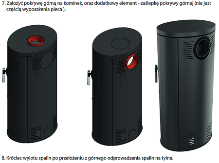 Piec wolnostojący koza 8kW KOZA AB GLASS (czarny) - spełnia anty-smogowy EkoProjekt 30071237