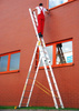 Drabina aluminiowa profesjonalna ALOSS FORTE 3x8 (wysokość robocza: 6,30m) 99674950