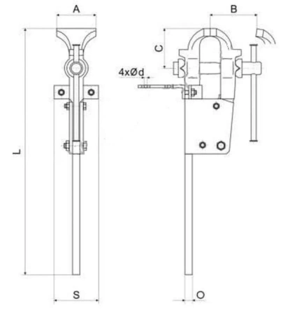 Imadło kowalskie (szerokość szczęk: 140-200 mm) 27064698