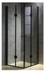Kabina prysznicowa 80x80 szkło 6mm kwadrat czarna 23178187