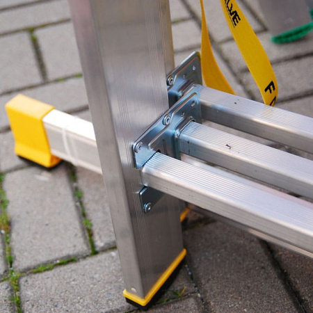 Drabina aluminiowa profesjonalna ALOSS FORTE 3x8 (wysokość robocza: 6,30m) 99674950