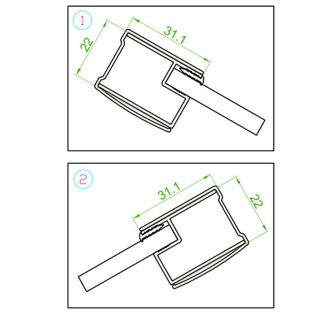 Kabina prysznicowa kwadratowa Czarna Black 90x90cm 5MM 23180201