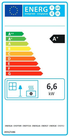 Piec wolnostojący 6,6kW (kolor: biały) - spełnia anty-smogowy EkoProjekt 88855039