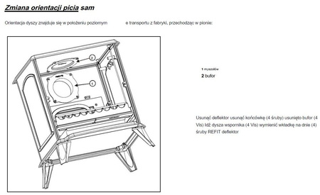 Piec wolnostojący 8kW Altea (kolor: antracyt) - spełnia anty-smogowy EkoProjekt 86829185