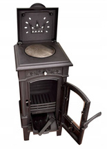 Piec koza żeliwny kominek kominkowy do gotowania 6,6kW (kolor: czarny) - spełnia anty-smogowy EkoProjekt 04482046