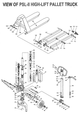 Wózek platformowy nożycowy nierdzewny GermanTech, koła kierownicy i wideł: Nylon i Nylon (udźwig: 1000 kg, długość wideł: 1150 mm) 99724800
