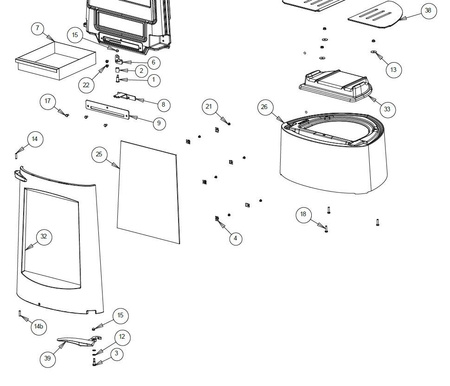 Piec wolnostojący 8kW Aratos (górna średnica wylotu spalin: 150mm, kolor: antracyt) - spełnia anty-smogowy EkoProjekt 86854958